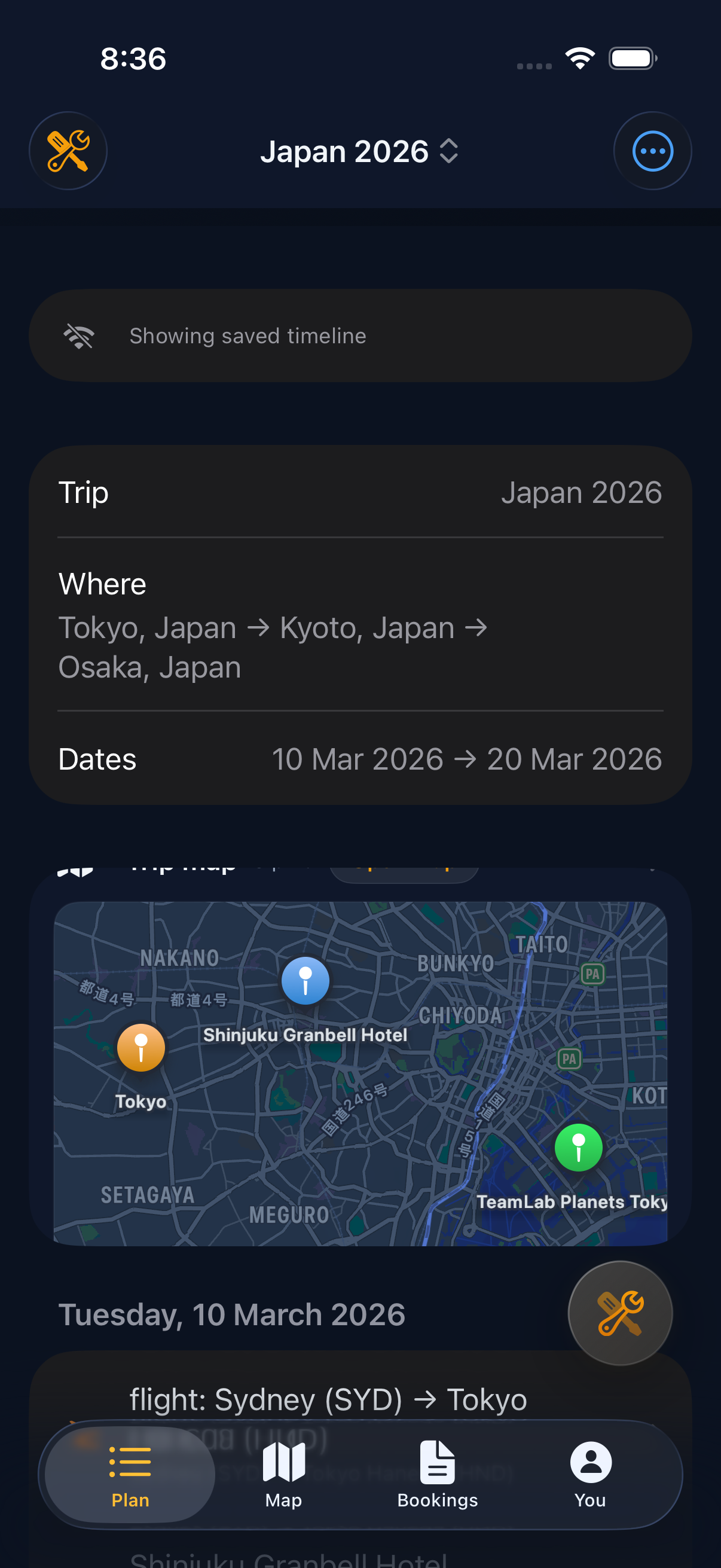 AI trip analysis and suggestions